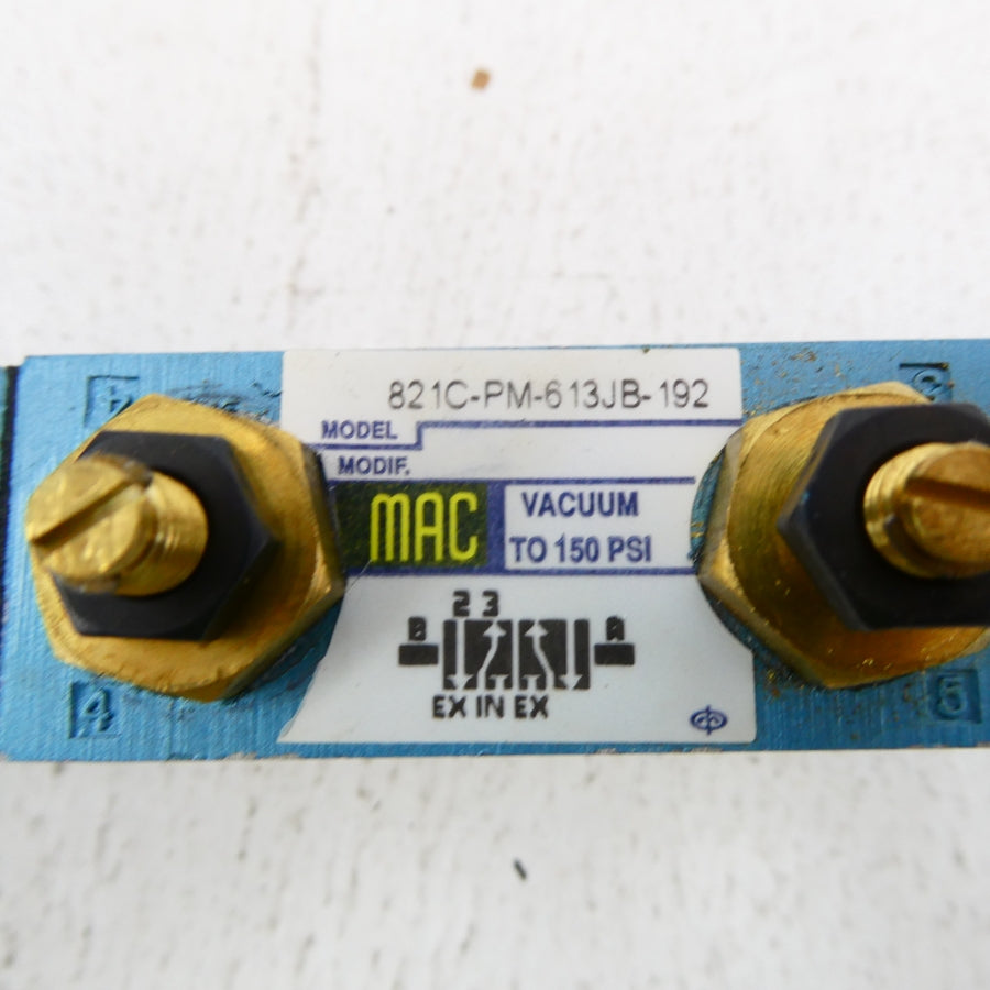 MAC 821C-PM-613JB-192 24VDC 150PSI NSMP