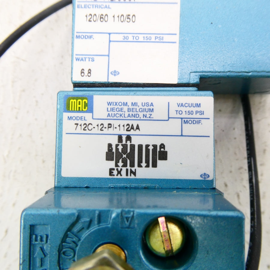 MAC 712C-12-PI-112AA 110/120V 30-150PSI NSMP