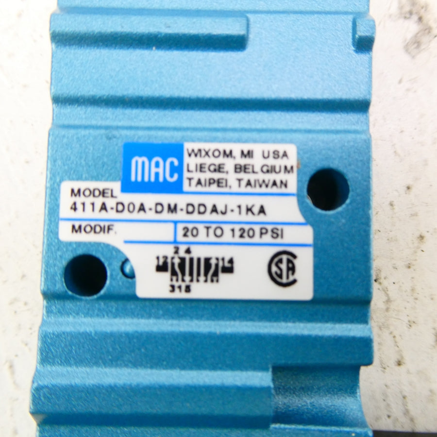 MAC 411A-D0A-DM-DDAJ-1KA 24VDC 20-120PSI NSMP