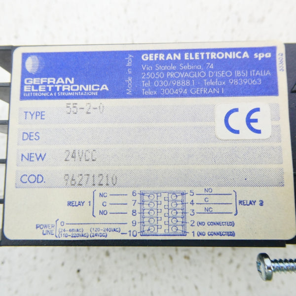 GEFRAN 55-2-0 24VDC NSNP