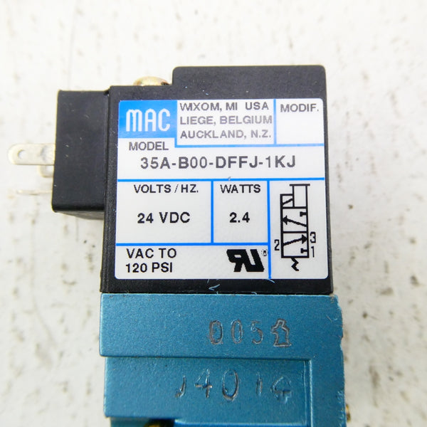 MAC 35A-B00-DFFJ-1KJ 24VDC 120PSI NSNP