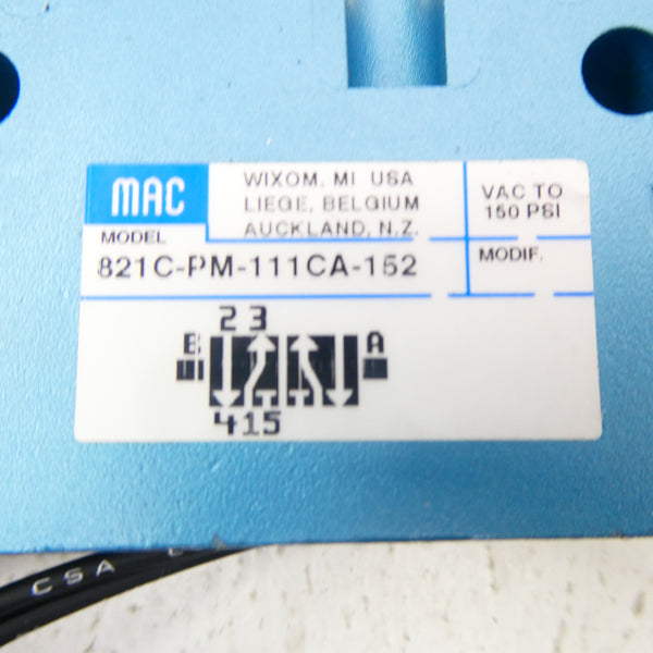 MAC 821C-PM-111CA-152 110/120V 150PSI NSMP