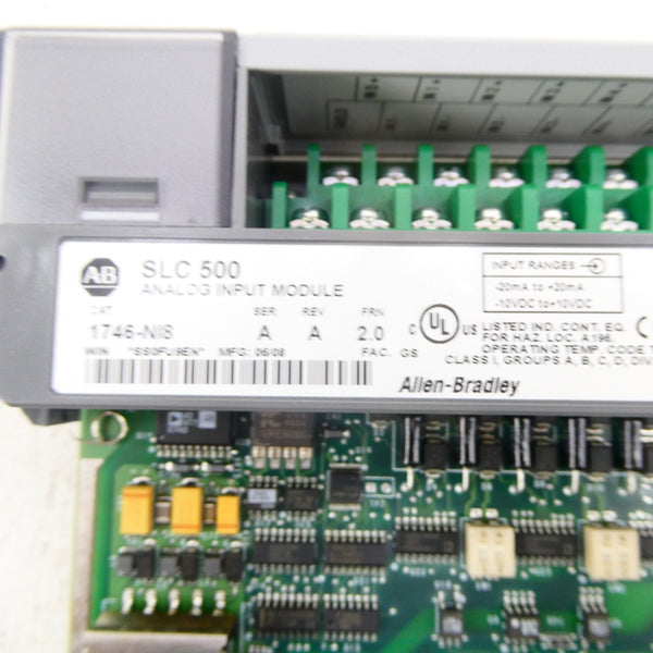 ALLEN BRADLEY 1746-NI8 SER. A F/W 2.0 10VDC REV. A NSMP