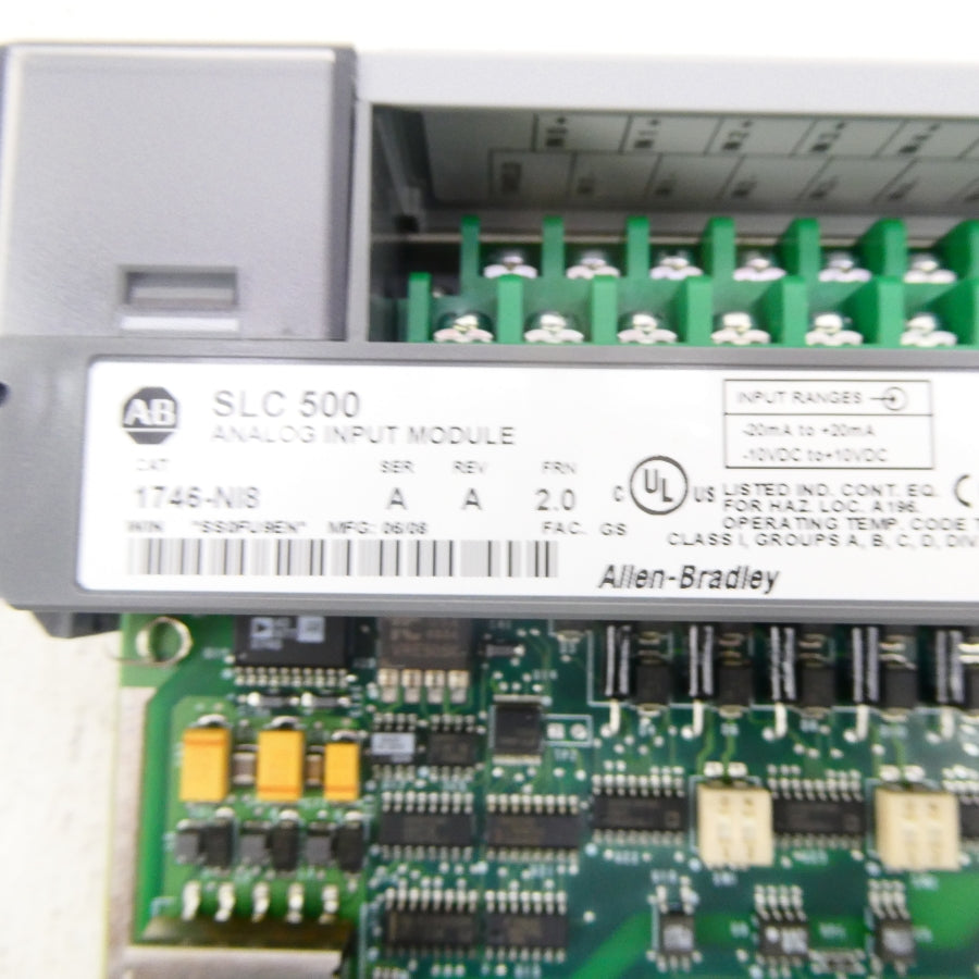 ALLEN BRADLEY 1746-NI8 SER. A F/W 2.0 10VDC REV. A NSMP