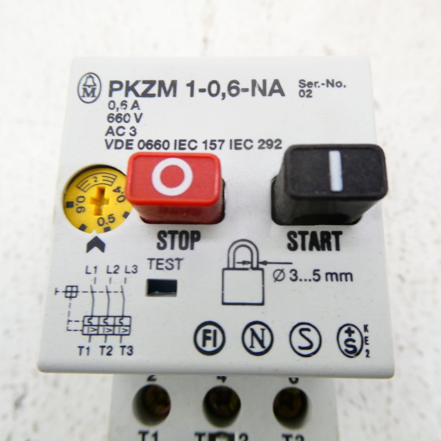 KLOCKNER MOELLER PKZM1-0.6-NA 660V 0.4-0.6A NSMP