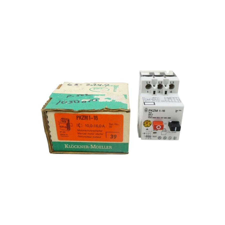 KLOCKNER MOELLER PKZM1-16 660V 10.0-16.0A NSMP