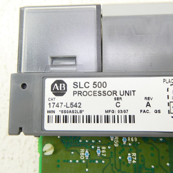 ALLEN BRADLEY 1747-L542 SER. C F/W 11 REV. D (NO KEY) NSMP