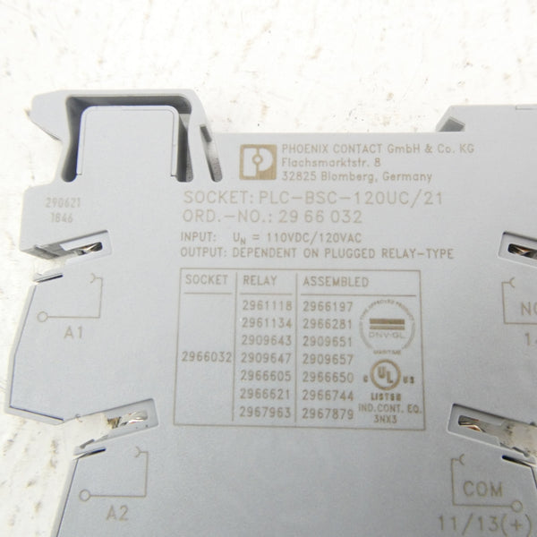PHOENIX CONTACT PLC-BSC-120UC/21 2966032 120VAC (GREY) NSNP