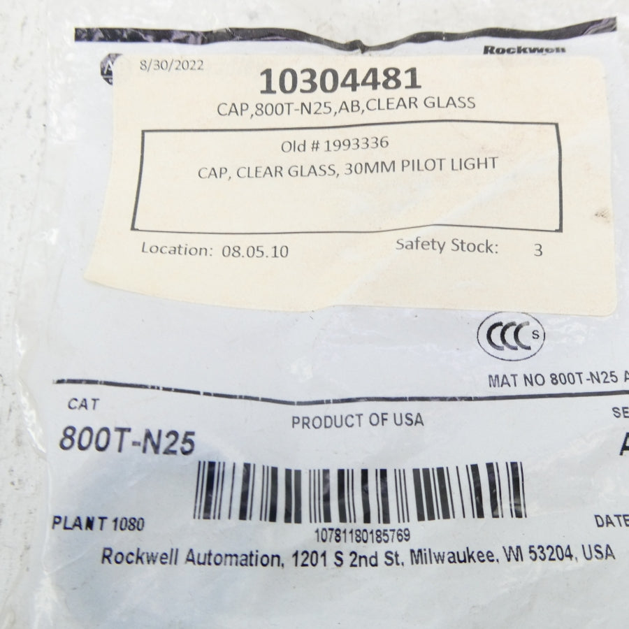ALLEN BRADLEY 800T-N25 SER. A NSMP