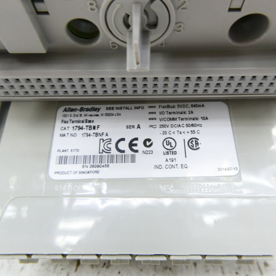 ALLEN BRADLEY 1794-TBNF SER. A 250VDC/AC NSMP