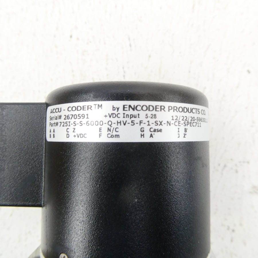 ACCU-CODER 725I-S-S-6000-Q-HV-5-F-1-SX-N-CE-SPEC711 5-28VDC NSMP
