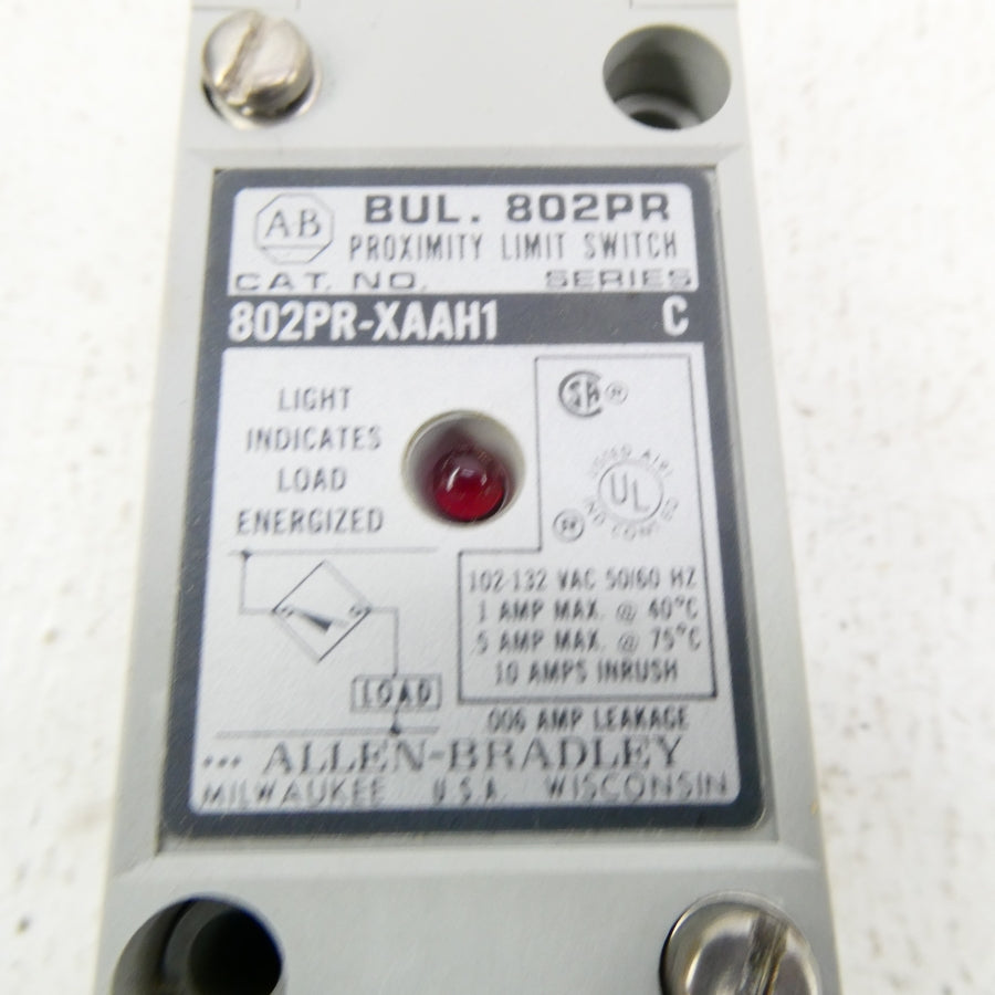 ALLEN BRADLEY 802PR-XAAH1 SER. C 102-132VAC (GY/BL) NSMP