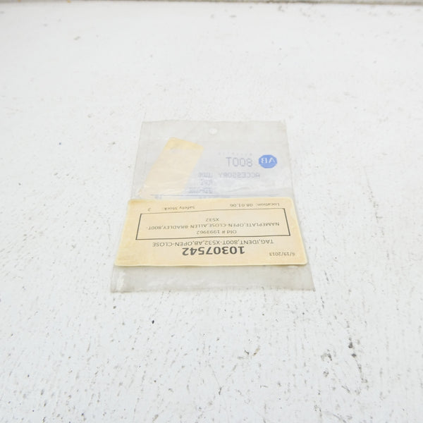 ALLEN BRADLEY 800T-X532 SER. A NSMP