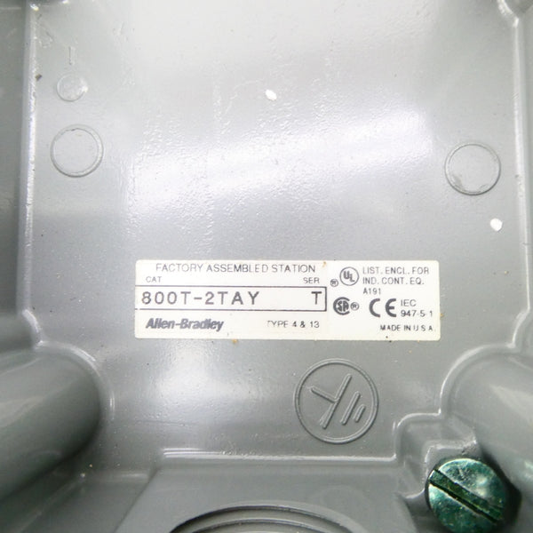 ALLEN BRADLEY 800T-2TAY SER. T (BR/WH) NSMP
