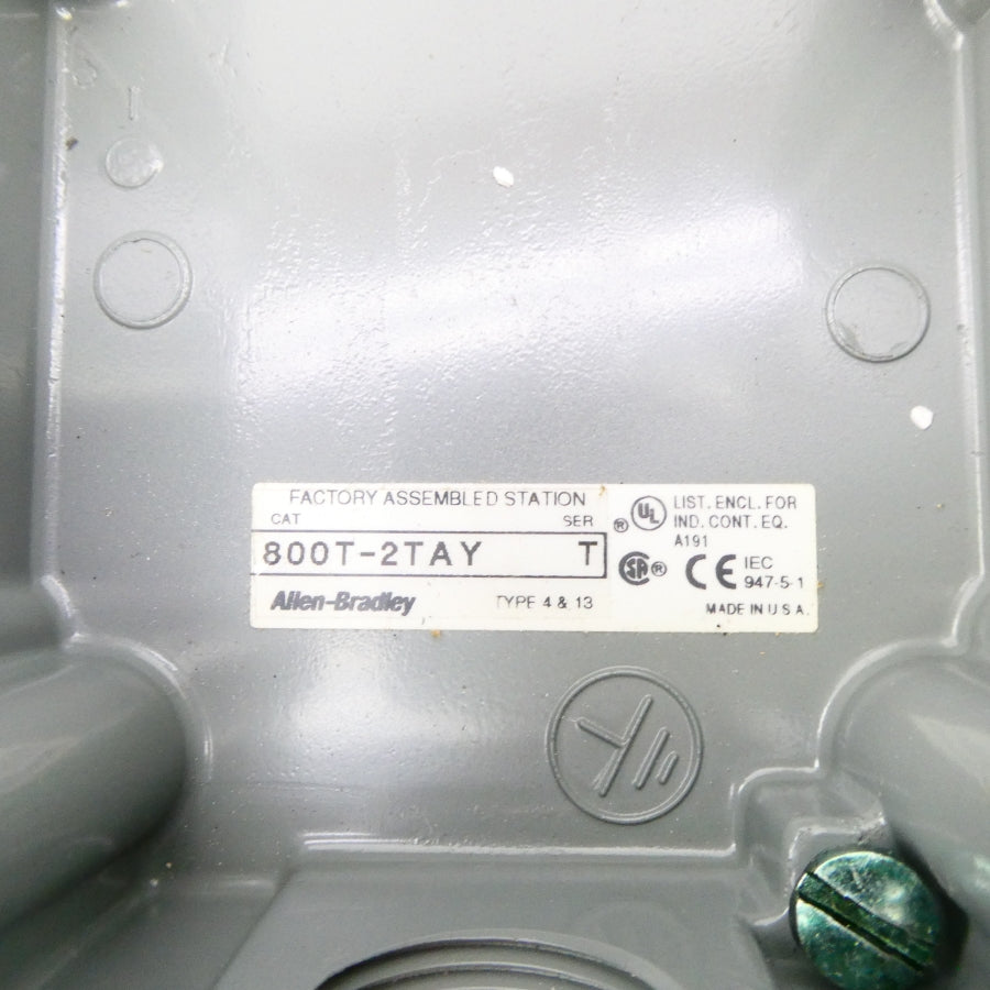 ALLEN BRADLEY 800T-2TAY SER. T (BR/WH) NSMP