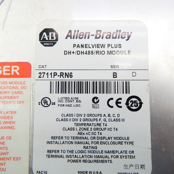 ALLEN BRADLEY 2711P-RN6 SER. B NSNP