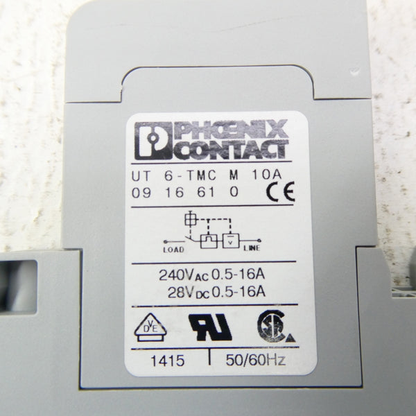 PHOENIX CONTACT UT6-TMCM10A 0916610 250VAC 0.5-16A NSNP