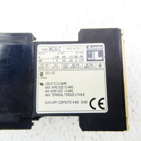 LOVATO MCA.C22E 24VDC 10A NSNP