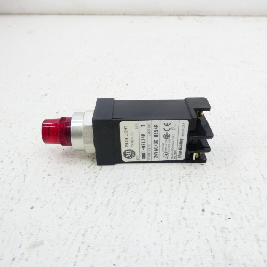 ALLEN BRADLEY 800T-QSL24R SER. T 24VAC/DC (GY/BL) NSMP