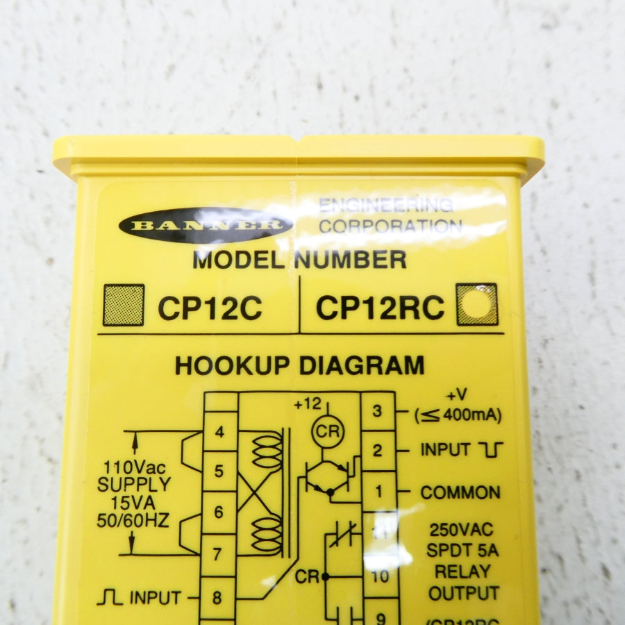 BANNER ENGINEERING CP12RC 26421 110VAC NSMP