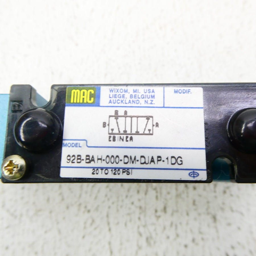 MAC 92B-BAH-000-DM-DJAP-1DG 110/120V 20-120PSI NSMP