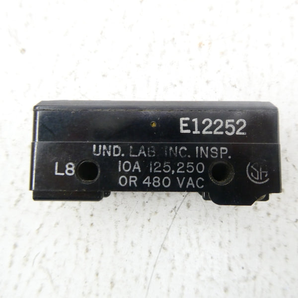 MICRO SWITCH E12252 480VAC 10A NSNP