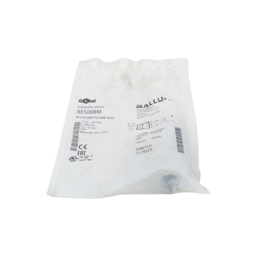 BALLUFF BESM18MI-PSC80B-S04K BES008M 12-30VDC NSMP