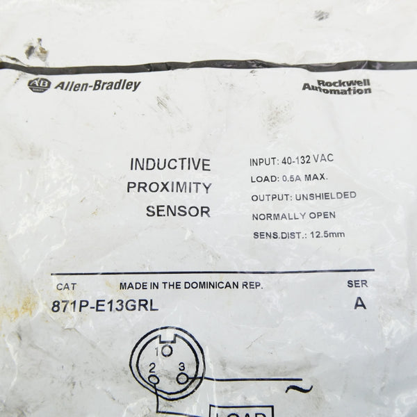 ALLEN BRADLEY 871P-E13GRL SER. A 40-132VAC NSMP