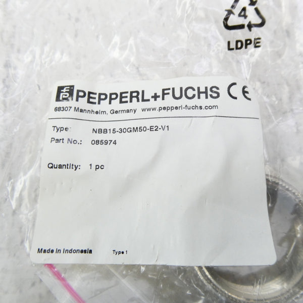 PEPPERL+FUCHS NBB15-30GM50-E2-V1 085974 NSMP