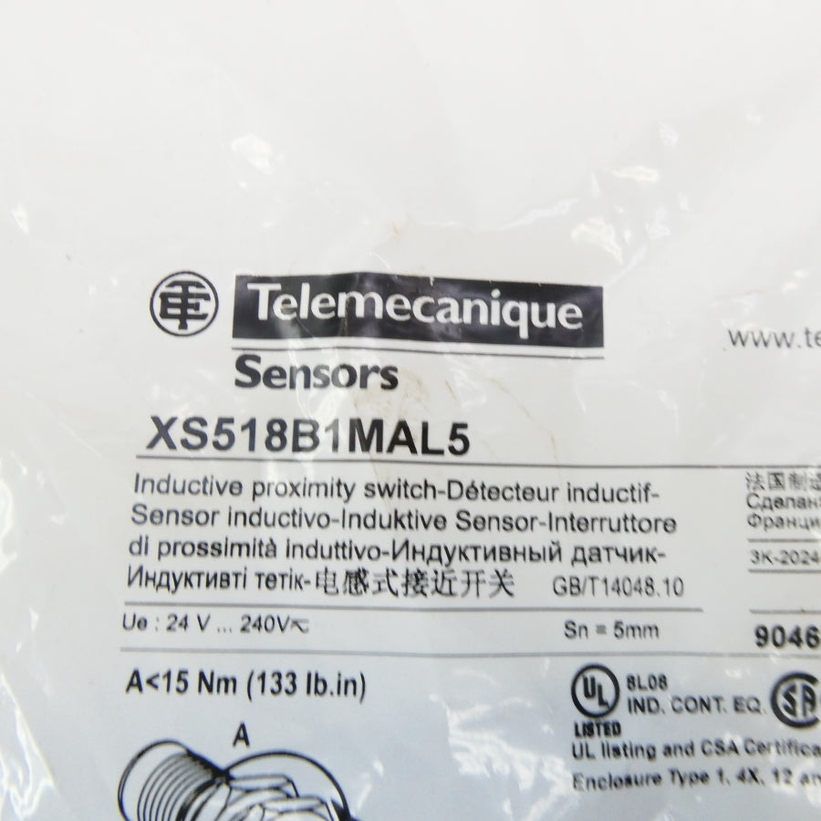 TELEMECANIQUE XS518B1MAL5 24-240V NSMP
