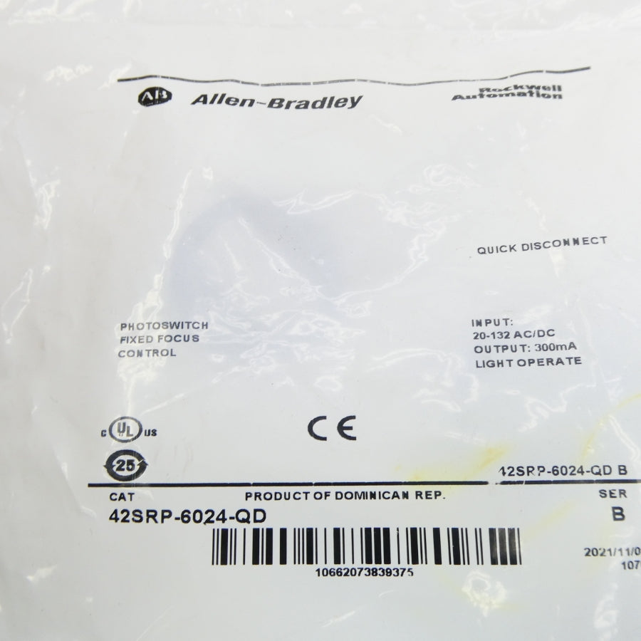 ALLEN BRADLEY 42SRP-6024-QD SER. B 20-132VAC/DC NSMP