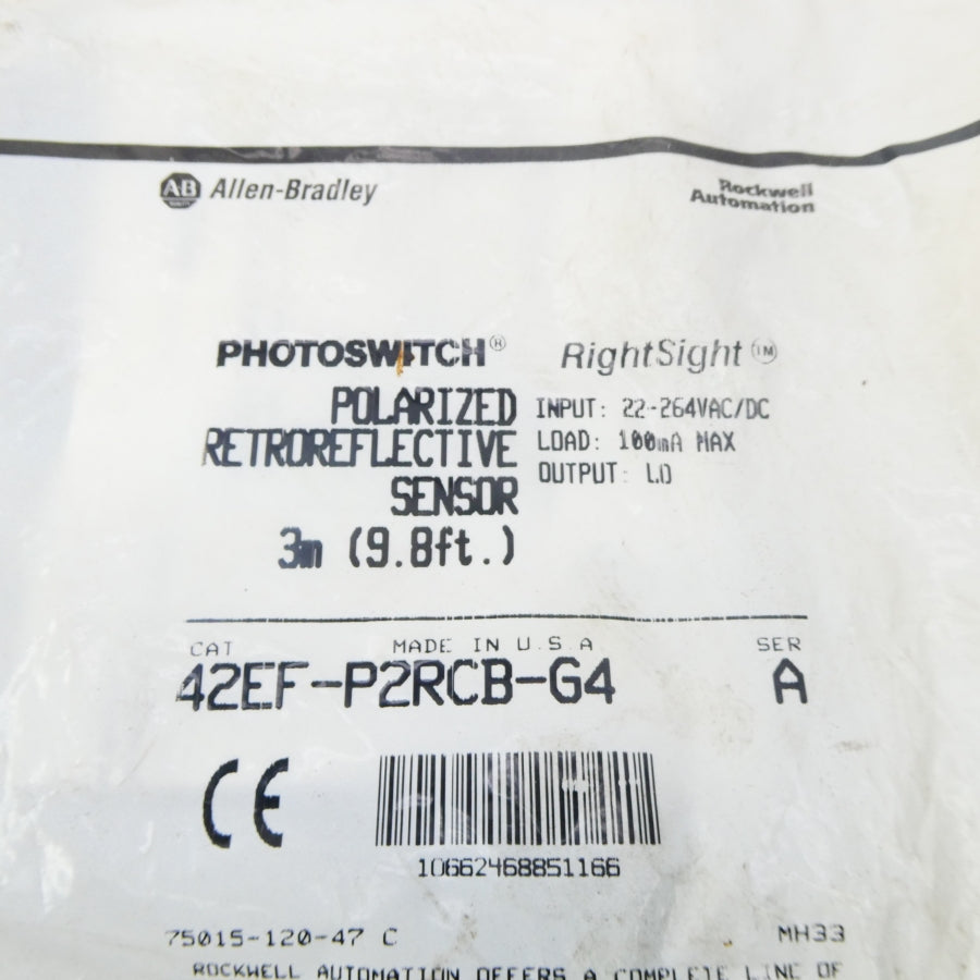 ALLEN BRADLEY 42EF-P2RCB-G4 SER. A 22-264VAC/DC NSMP