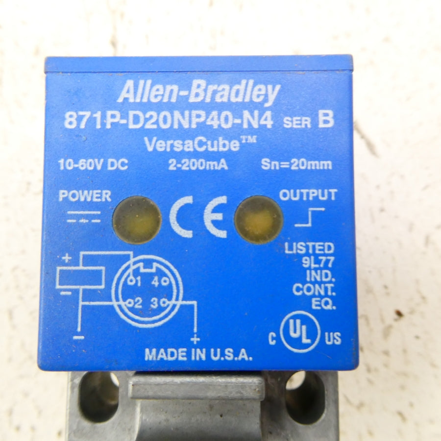 ALLEN BRADLEY 871P-D20NP40-N4 SER. B 10-60VDC NSNP