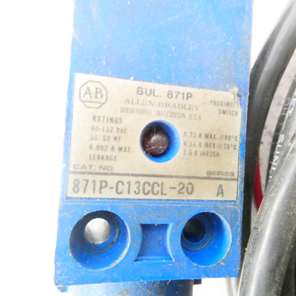 ALLEN BRADLEY 871P-C13CCL-20 SER. A 40-132VAC NSNP