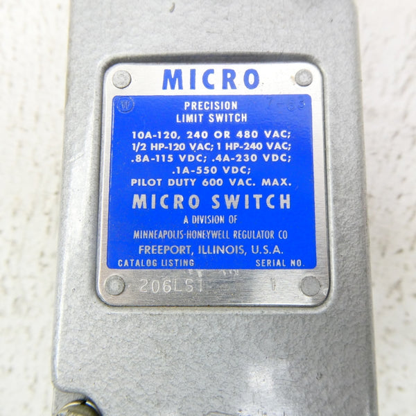 MICRO SWITCH 206LS1 600VAC 10A (GREY) NSNP