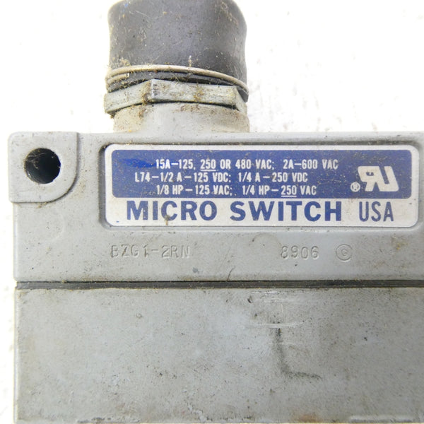 MICRO SWITCH BZG1-2RN 600VAC 2A (GREY) NSNP