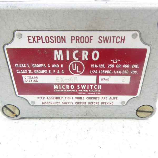 MICRO SWITCH EX-AR 460VAC 15A (GREY) NSNP