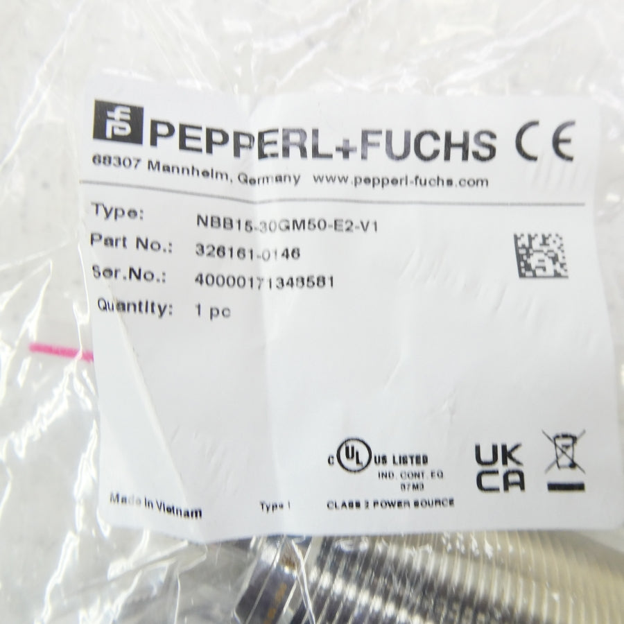 PEPPERL+FUCHS NBB15-30GM50-E2-V1 326161-0146 NSMP