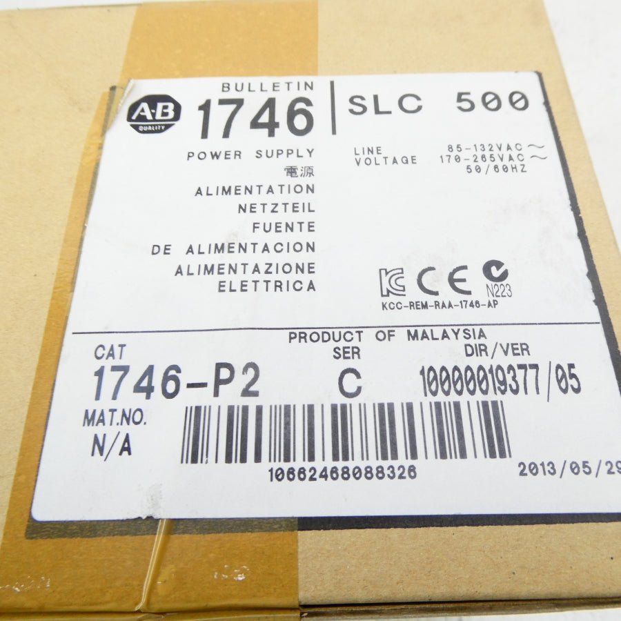 ALLEN BRADLEY 1746-P2 SER. C 170-265VAC DATE:  2013 NSFS