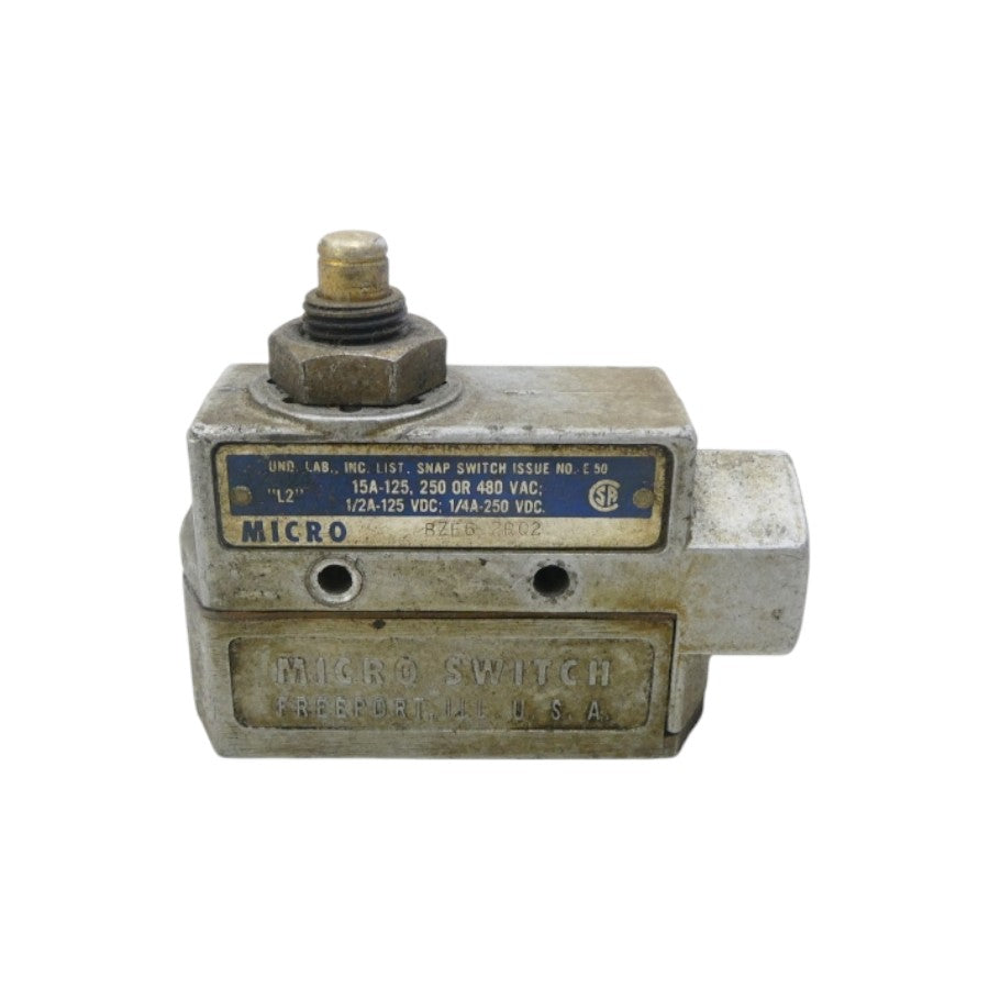 MICRO SWITCH BZE6-2RQ2 480VAC 15A (GREY) (AS PICTURED) UNMP