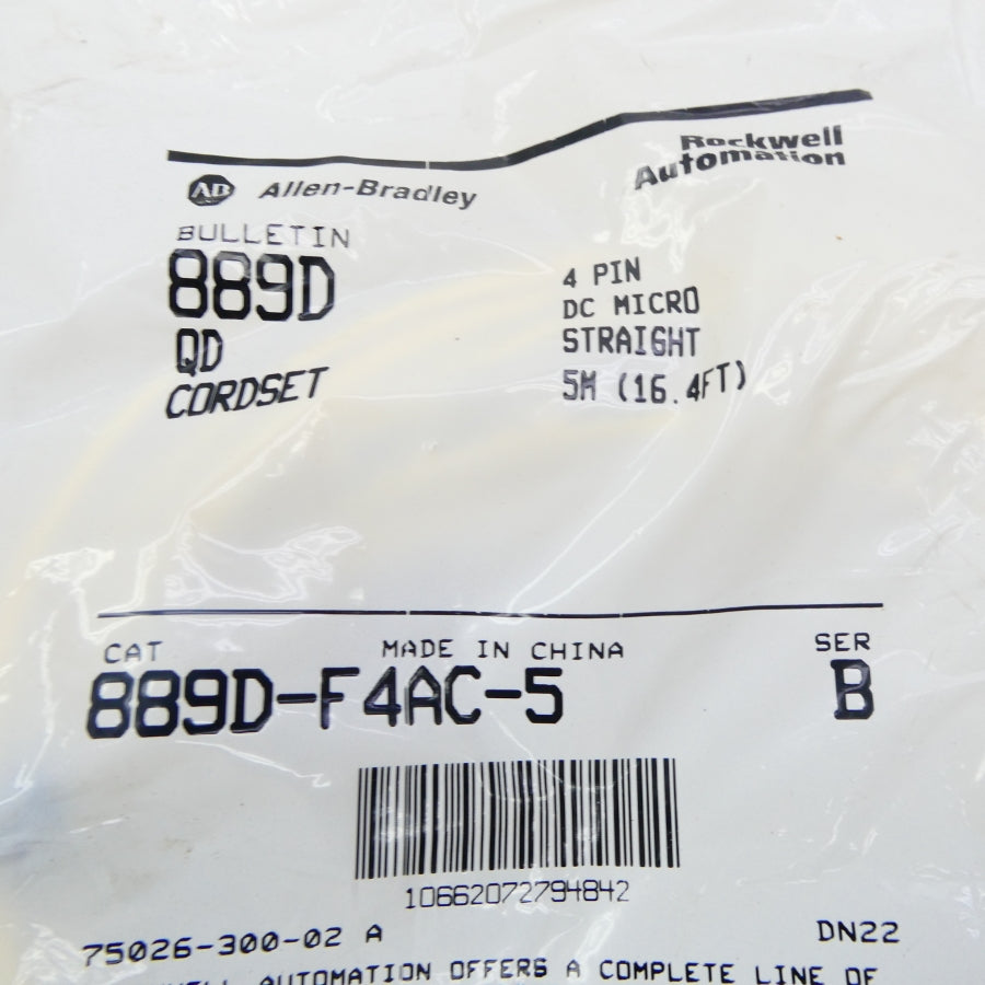 ALLEN BRADLEY 889-DF4AC-5 SER. B NSMP