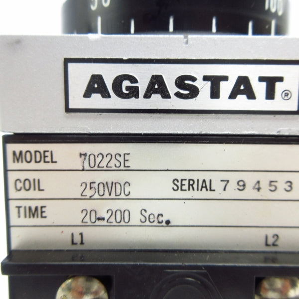 AGASTAT 7022SE 250VDC 20-200SEC NSNP