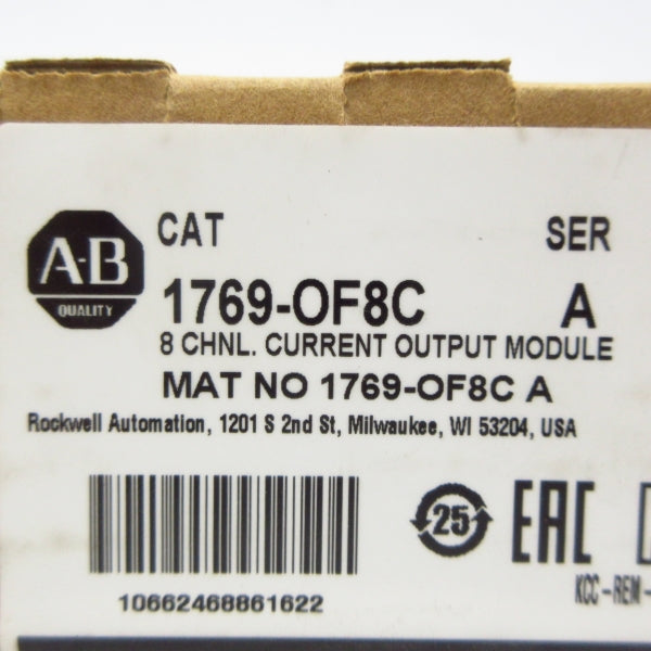 ALLEN BRADLEY 1769-OF8C SER. A F/W 2.2 DATE: 2021 NSFS