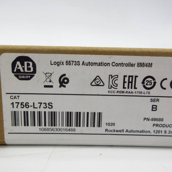 ALLEN BRADLEY 1756-L73S SER. B F/W 1.010 DATE: 2020 NSFS