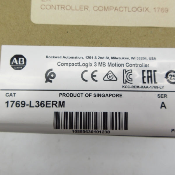 ALLEN BRADLEY 1769-L36ERM SER. A F/W 1.002 DATE: 2020 NSFS