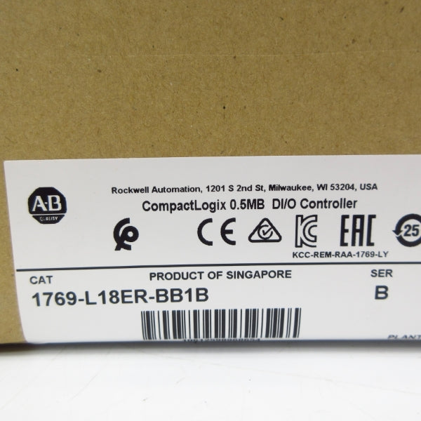 ALLEN BRADLEY 1769-L18ER-BB1B SER. B F/W 1.005 DATE: 2020 NSFS