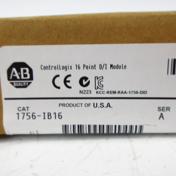 ALLEN BRADLEY 1756-IB16 SER. A F/W 3.3 DATE: 2013 NSFS