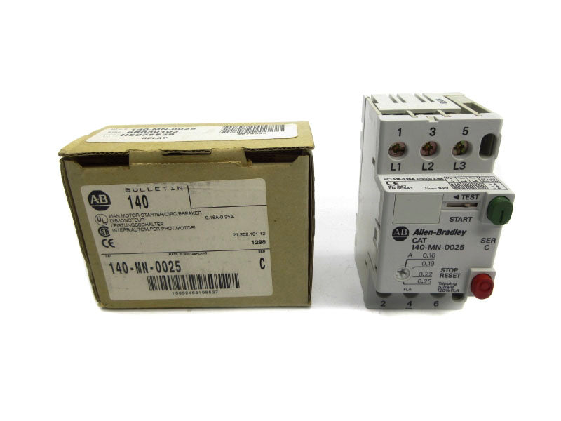 ALLEN BRADLEY 140-MN-0025 SER. C (BR/WH) NSMP