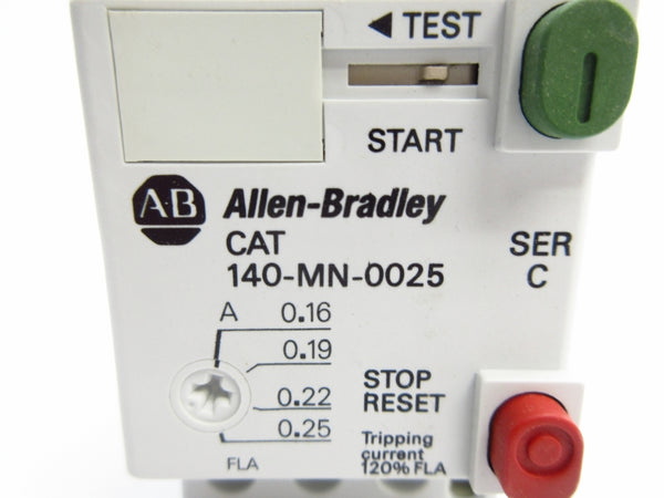 ALLEN BRADLEY 140-MN-0025 SER. C (BR/WH) NSMP