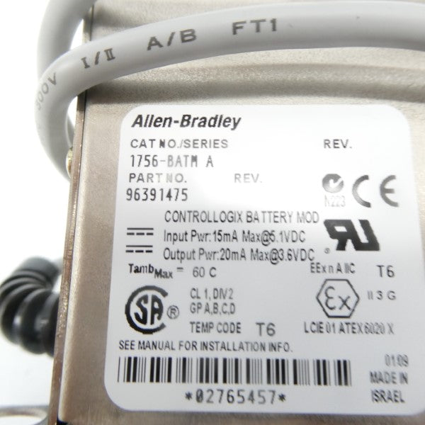 ALLEN BRADLEY 1756-BATM SER. A 5.1VDC NSMP